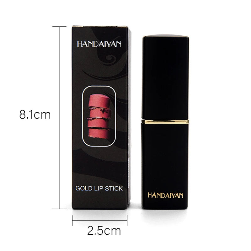 Lápiz labial hidratante Handaiyan Pearl: 9 colores, brillo duradero