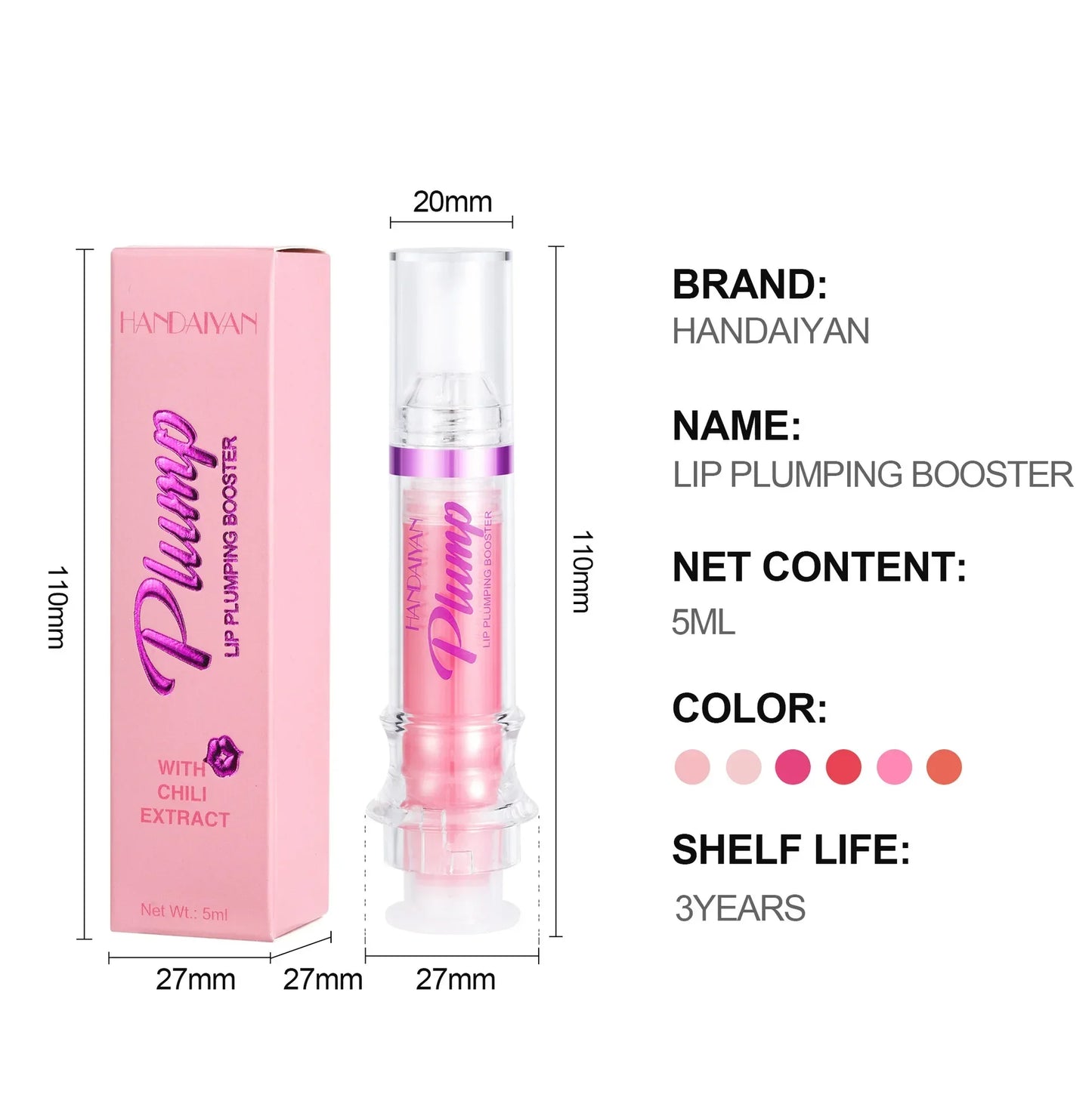 LuxuryGlow PLUMP POUT™ High-Shine Lip Plumping Gloss – Fuller Lips Instantly