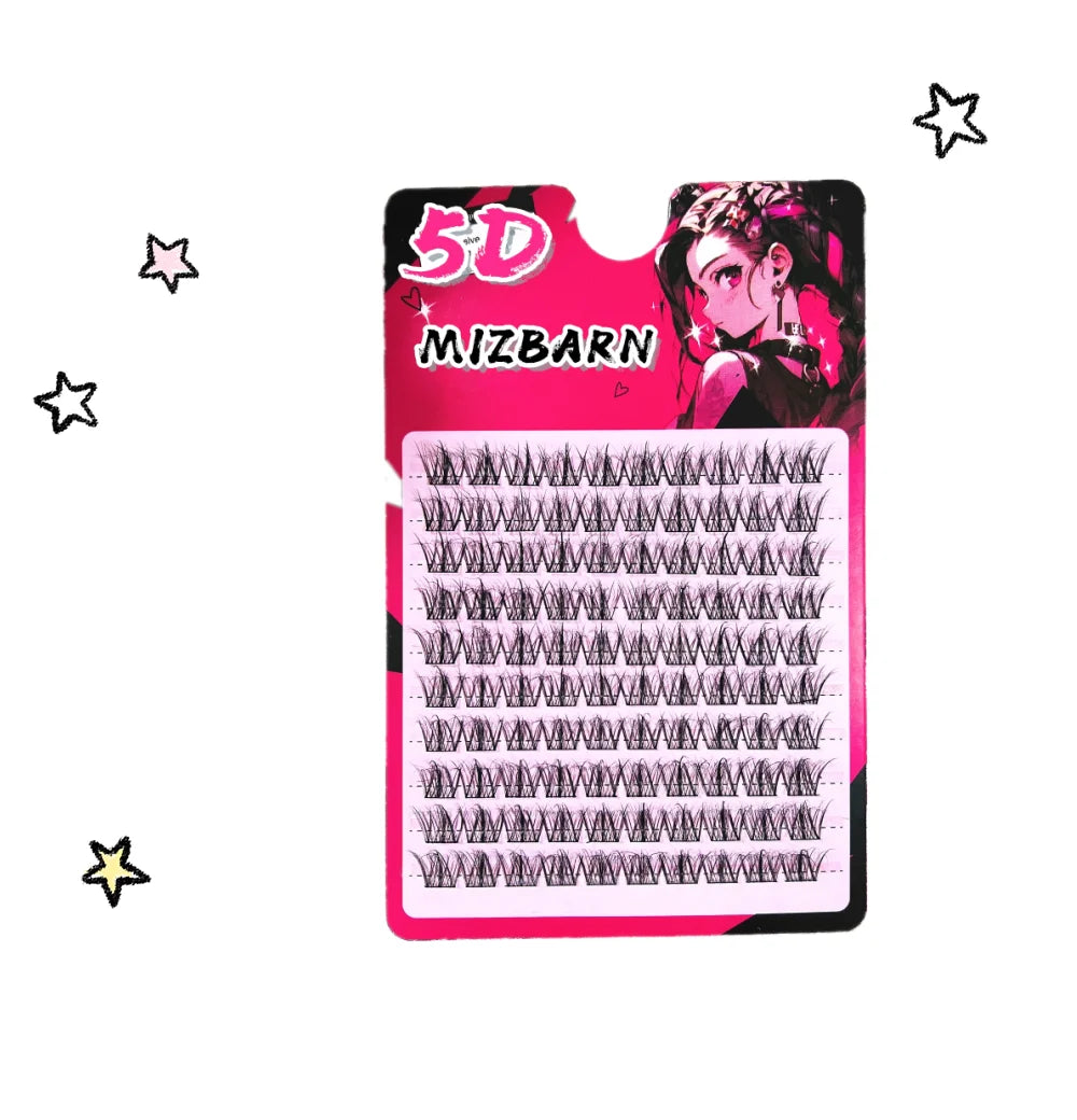 EYENGLE 5D Cluster Eyelash Extensions – 120PCS DIY Lashes for Fast Application