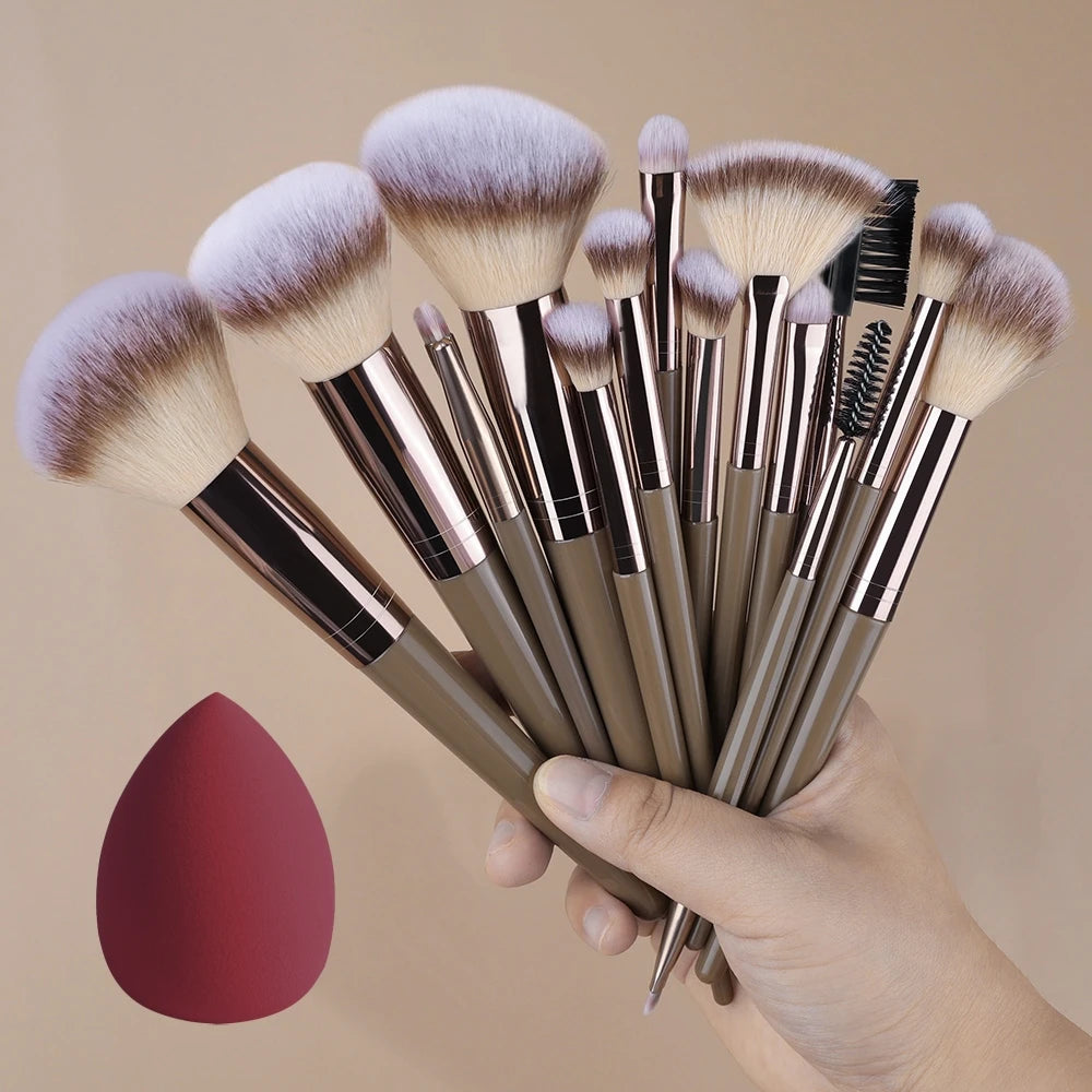 ZSRUNHUI 1–20 Pcs Professional Makeup Brush Set – Soft, Precise & Multi-Use