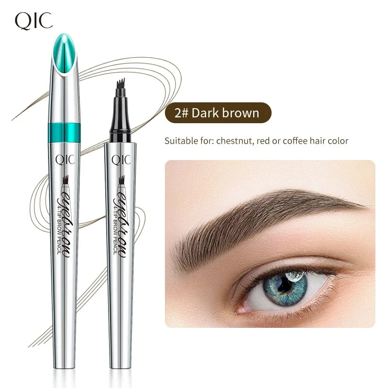 SAKSRAAR 5-Color Waterproof 4-Jaw Eyebrow Tattoo Pencil – Ultra-Fine, Long-Lasting Brow Pen