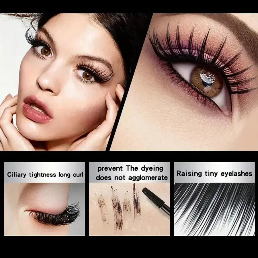 LANBENA Waterproof 4D Mascara – Smudge-Proof, Thickening & Long-Lasting Curl (9g)