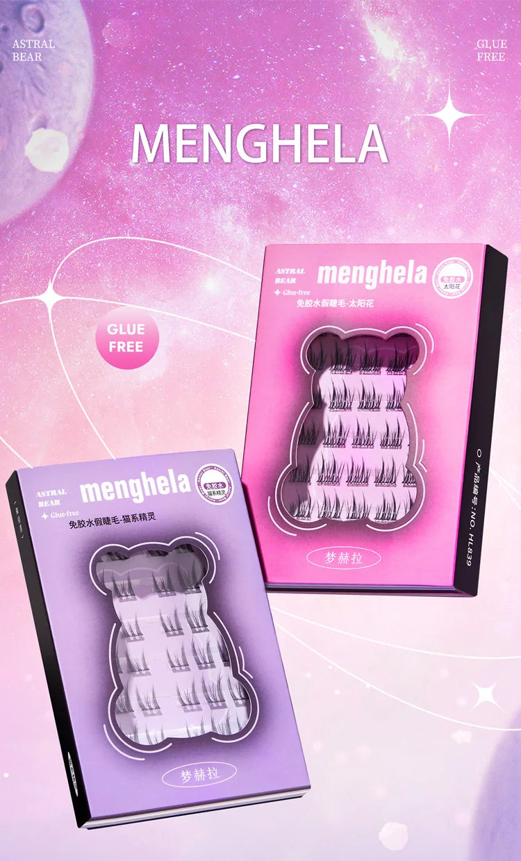 LuxuryGlow Glue-Free Fairy False Eyelashes | Easy Rebound & No-Removal Strip Lashes