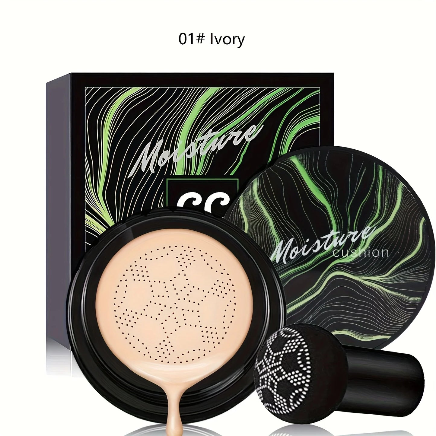 كريم أساس فاخر بتركيبة رأس الفطر من LuxuryGlow - مرطب، مقاوم للماء، ويدوم طويلًا