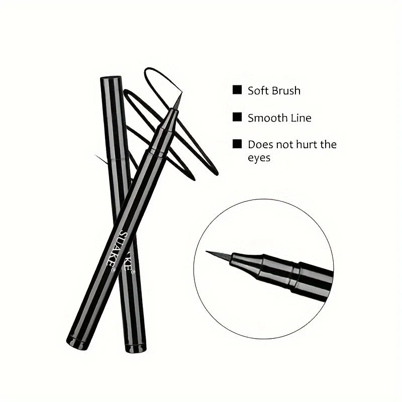 LuxuryGlow Waterproof Quick-Dry Liquid Eyeliner Pen – Smudge-Proof Matte Eye Makeup