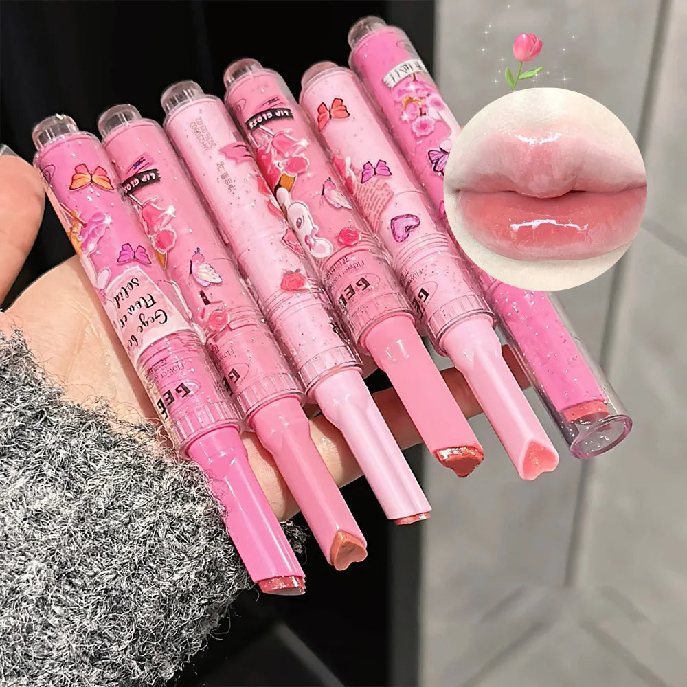 Brillo labial Gege Bear Garden Pink Rabbit: hidratante, duradero y resistente al agua.