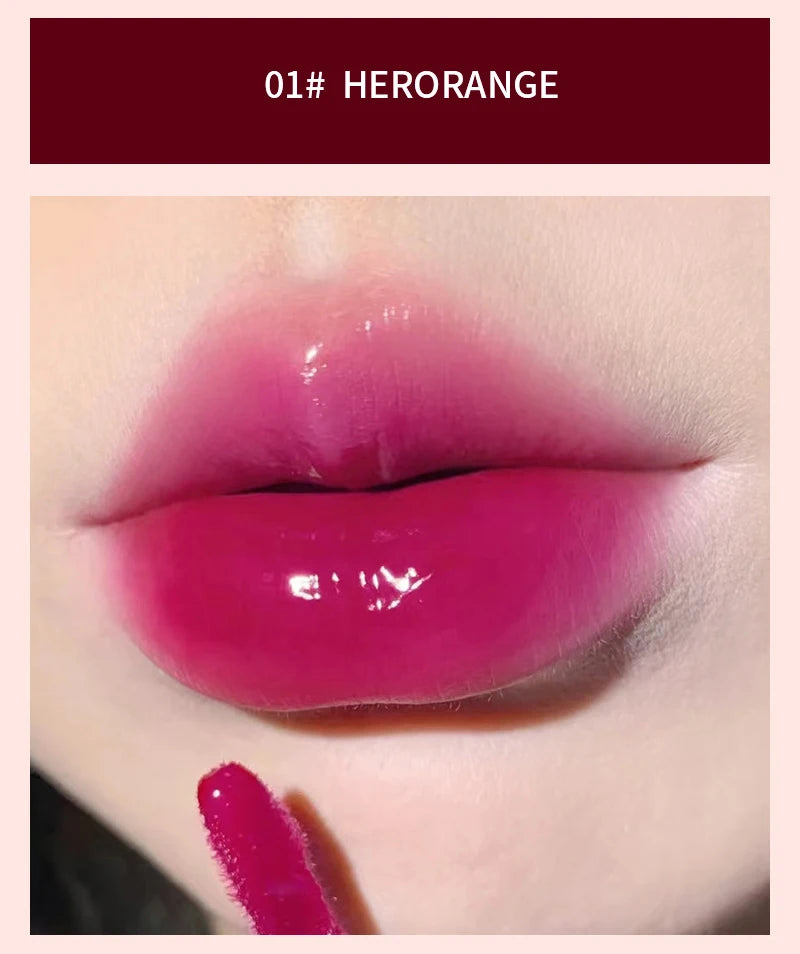 Laca de labios HERORANGE efecto cristal: brillo de espejo, hidratante y antimanchas (7 g)