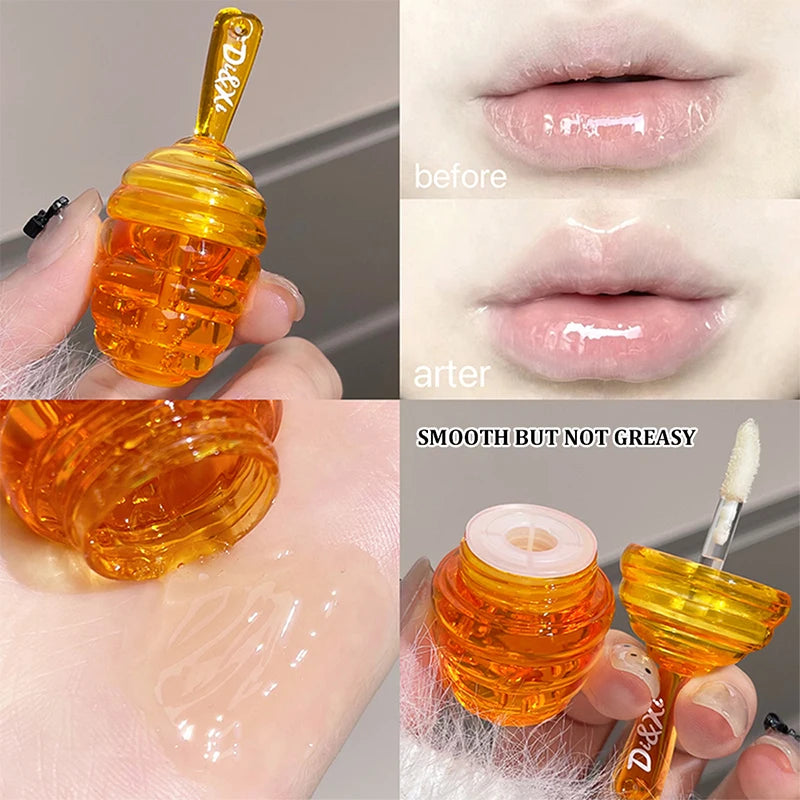 Set de aceites labiales LuxuryGlow Honeypot: cuidado labial hidratante y duradero