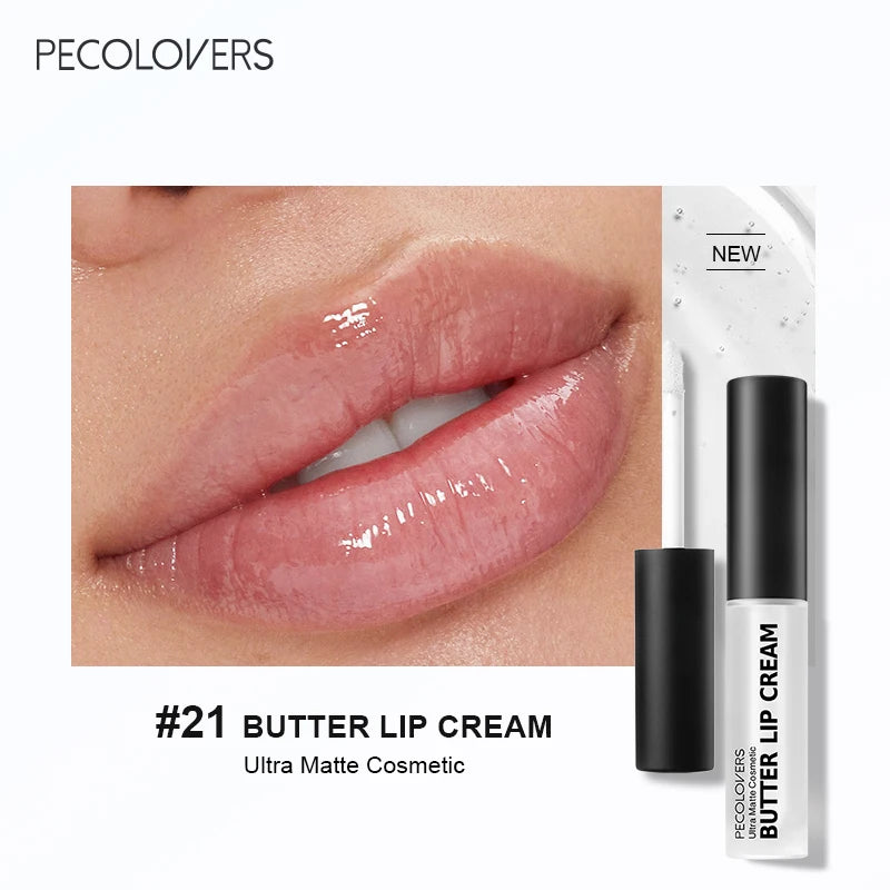 Labial líquido a prueba de agua LuxuryGlow: 21 tonos vibrantes con vitamina E y voluminizador de labios