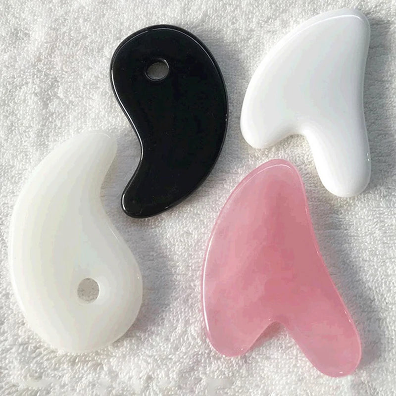 YUKUI Gua Sha Massage Tool for Face, Neck & Body — Resin Scraping Board