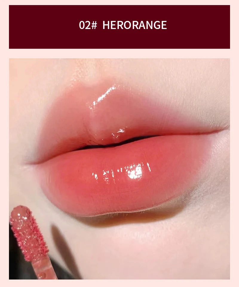 Laca de labios HERORANGE efecto cristal: brillo de espejo, hidratante y antimanchas (7 g)
