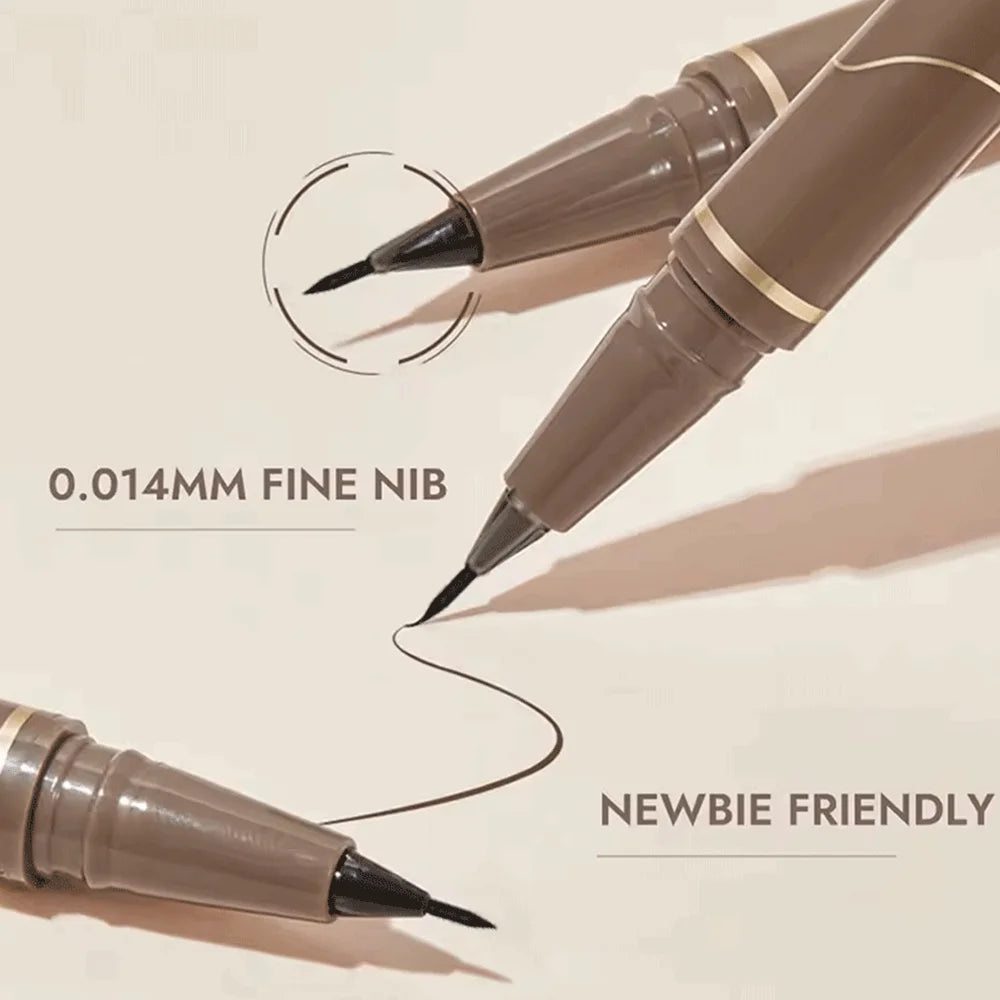 LuxuryGlow 4-Color Waterproof Fine Tip Eyeliner – Quick-Dry, Long-Lasting, Smudge-Proof