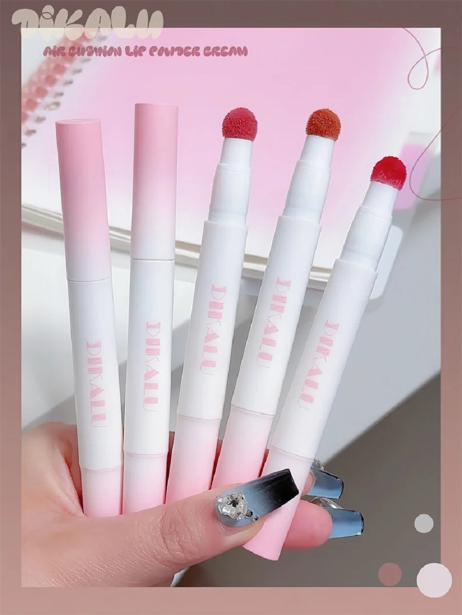 DIKALU Matte Air Cushion Lip Cream | Non-Stick, Long-Lasting Lip Mud