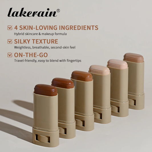 Lakerain Eraser Foundation Stick – Serum-Infused Skin Tint for Flawless, Hydrated Coverage
