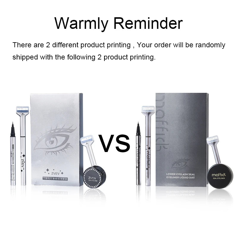 LuxuryGlow ZVEV 2-in-1 Lower Eyelash Stamp & Eyeliner – Waterproof & Sweatproof
