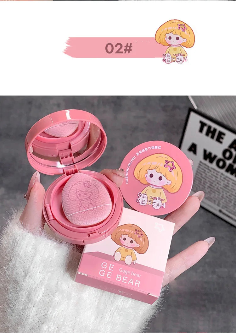 Gege Bear Cushion Blush by Gege Bear – Long-Lasting, Blendable & Whitening Finish