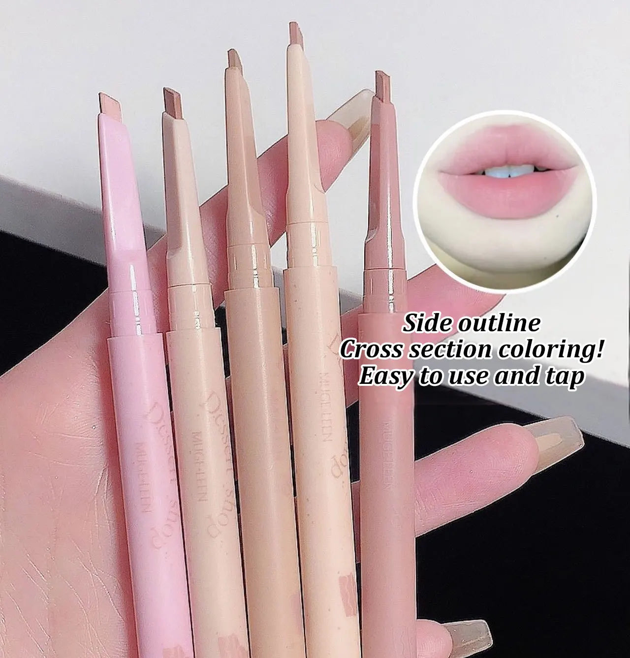 LuxuryGlow Waterproof Automatic Lip Liner Pen – Long-Lasting Smooth Outline