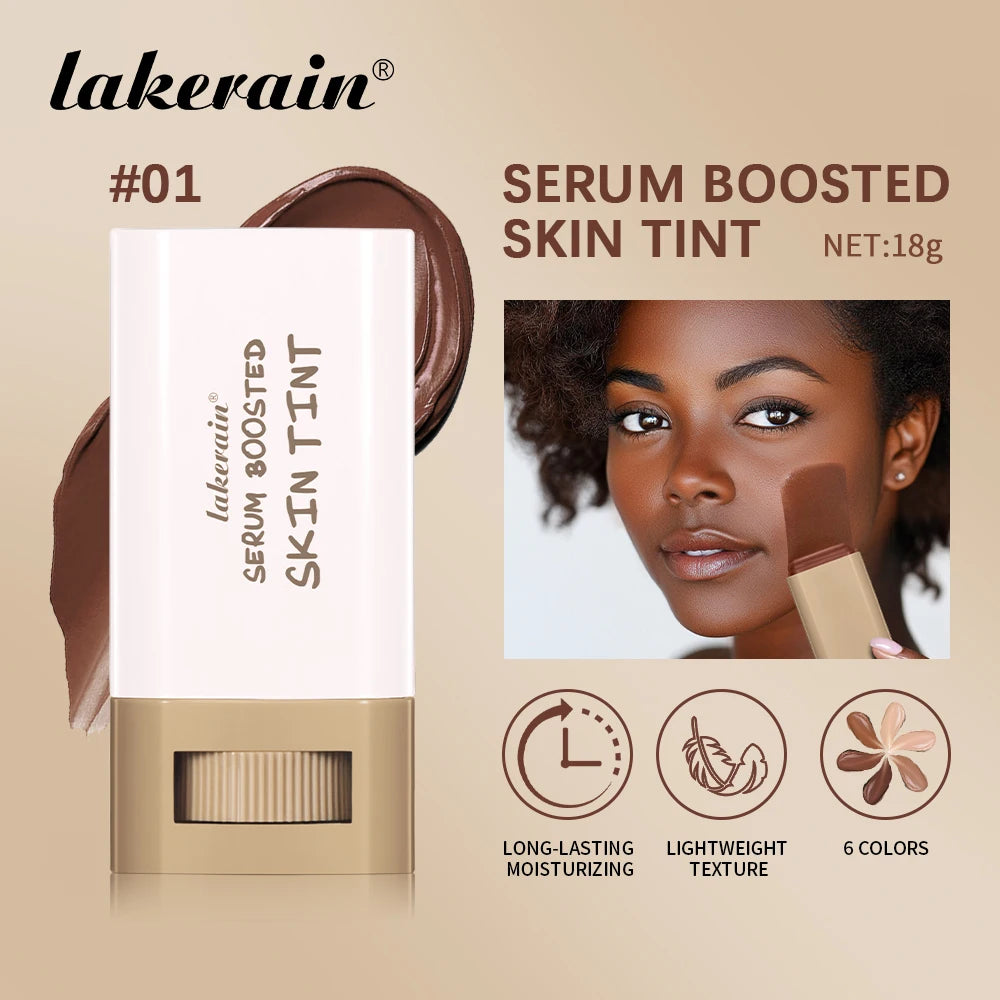 Lakerain Eraser Foundation Stick – Serum-Infused Skin Tint for Flawless, Hydrated Coverage