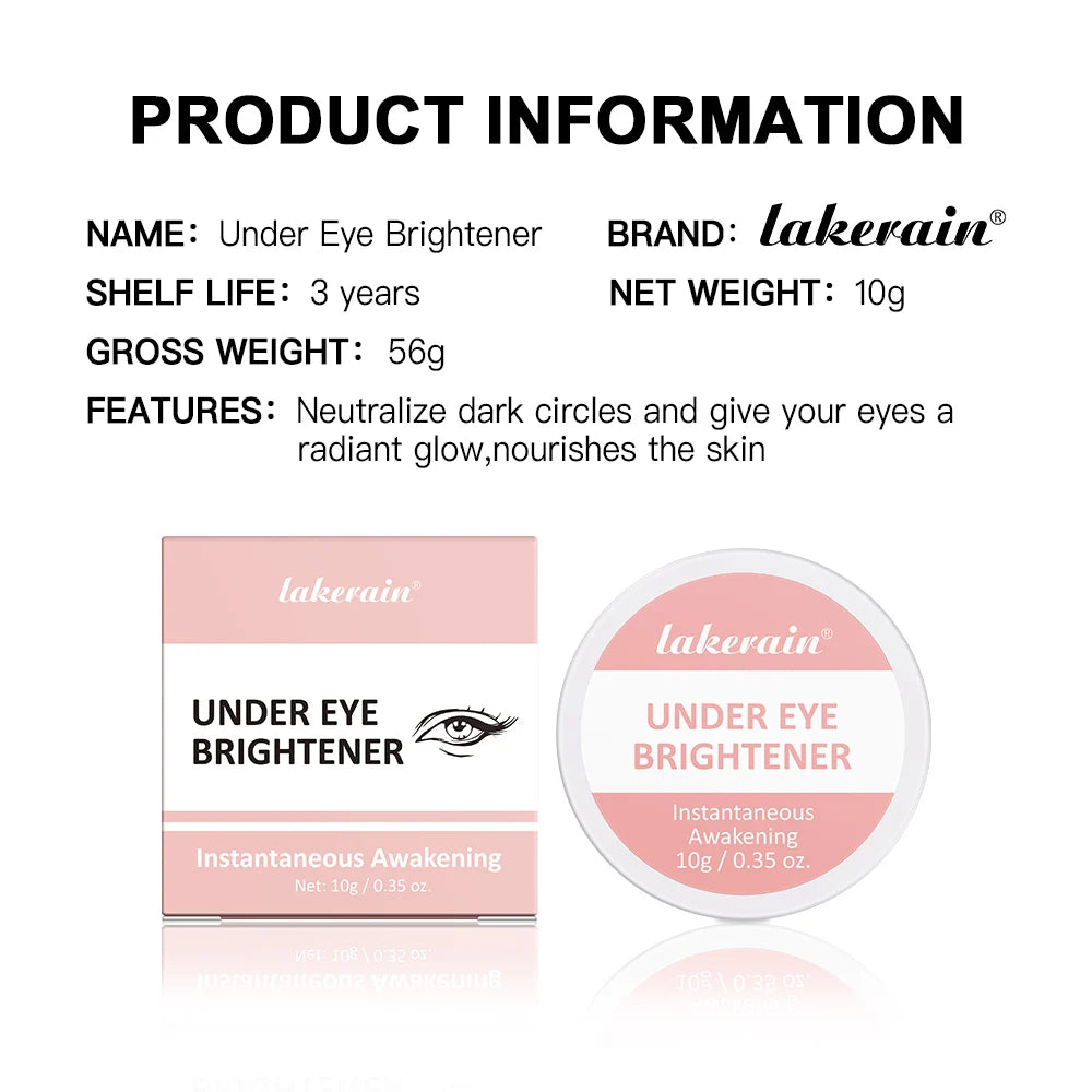 Lakerain Under Eye Brightening Cream – Conceals Dark Circles & Fine Lines | Radiant Glow