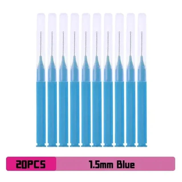 LuxuryGlow 20PCS Interdental Brushes for Braces & Tooth Gaps – Portable Dental Picks for Oral Hygiene