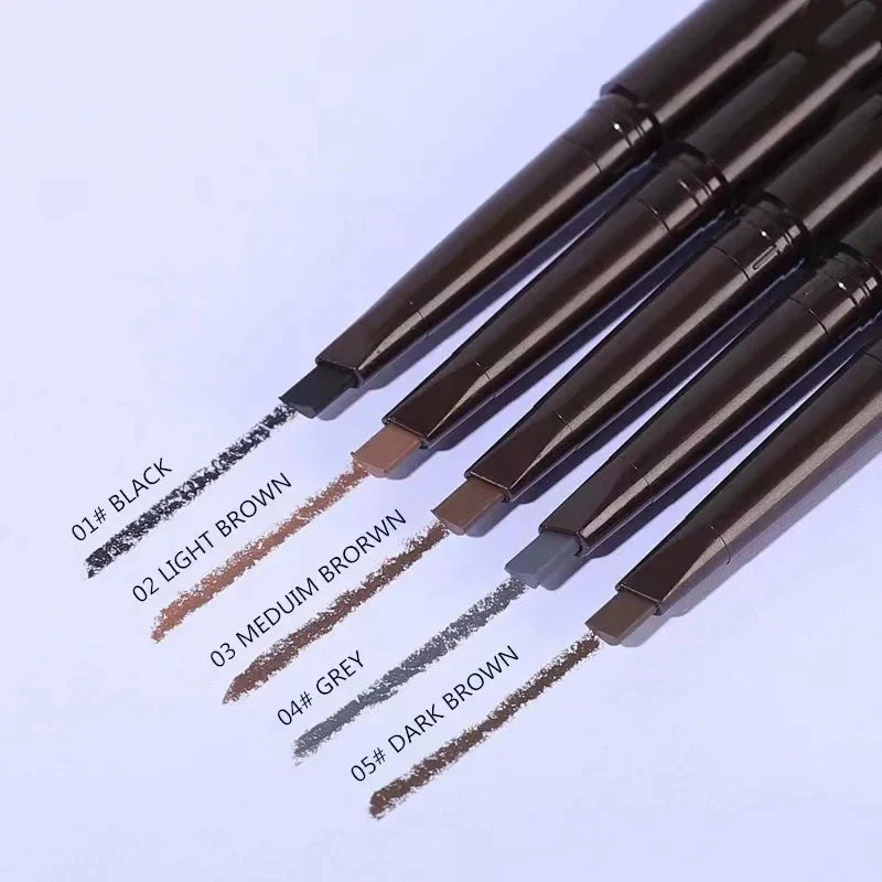 LuxuryGlow 2-in-1 Waterproof Eyebrow Pencil — Long-Lasting with Brow Brush (5 Colors)