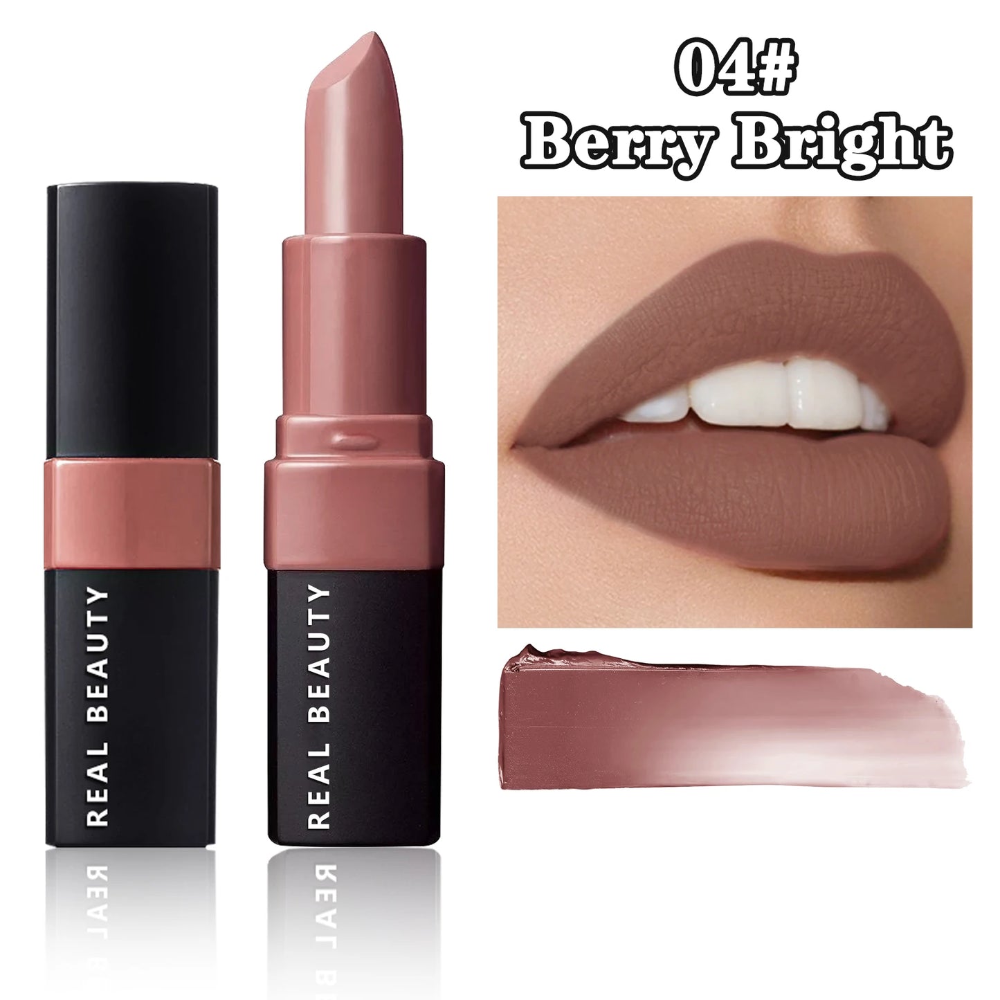 LuxuryGlow Matte Long-Lasting Waterproof Lipstick – Hydrating, High Pigment Lip Color