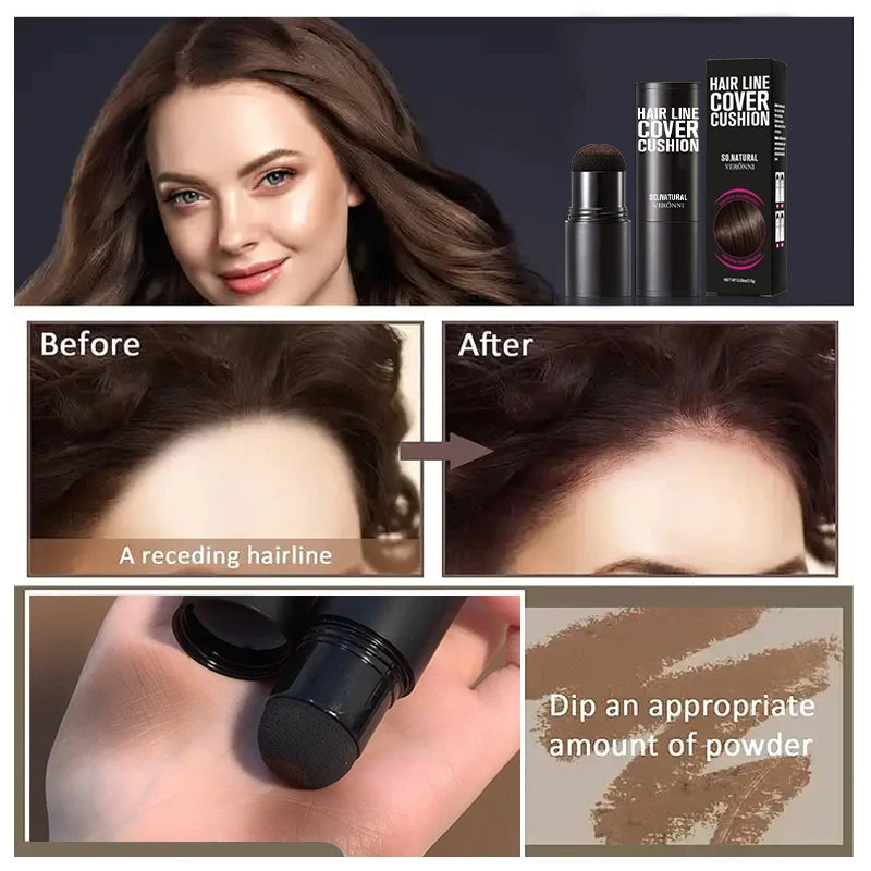 Polvo corrector instantáneo de raíces y líneas capilares LuxuryGlow: cobertura duradera y resistente al agua