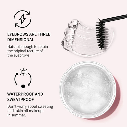 O'CHEAL 3D Eyebrow Styling Gel – Waterproof, Long-Lasting Brow Wax with Brush (8g)