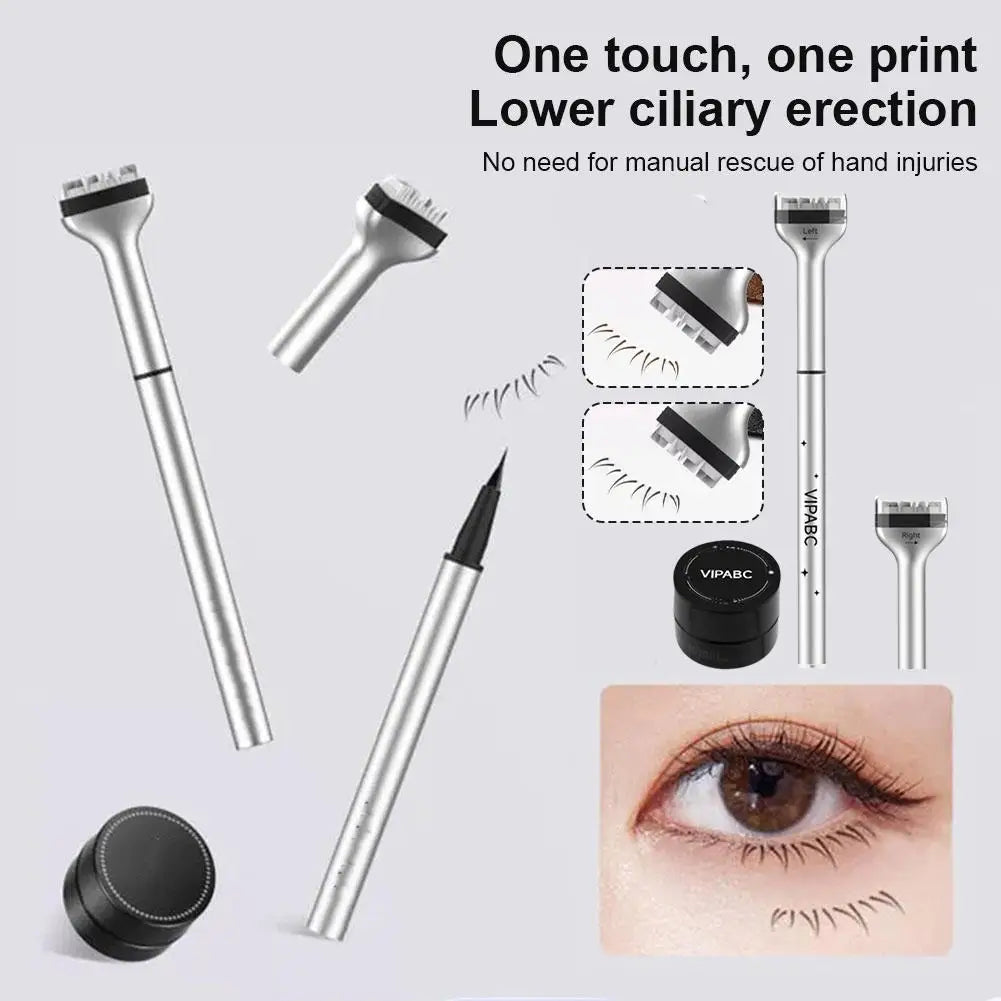 LuxuryGlow 2-in-1 Reusable Eyelash Ink Seal & Eyeliner Pen – Fast-Dry, Natural Look