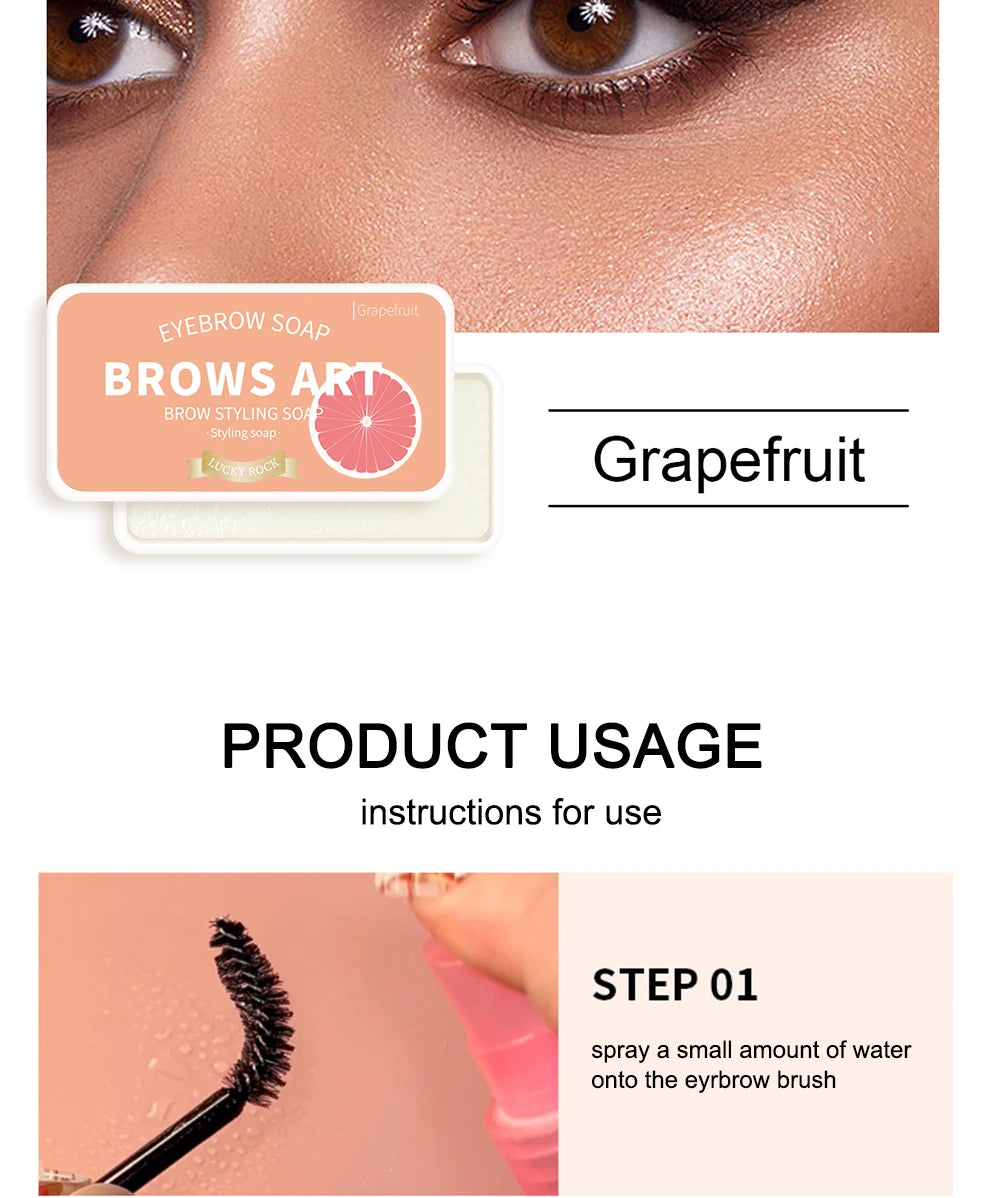 LuxuryGlow 4-Color Eyebrow Styling Wax – Waterproof, Natural Look & Long-Lasting Hold
