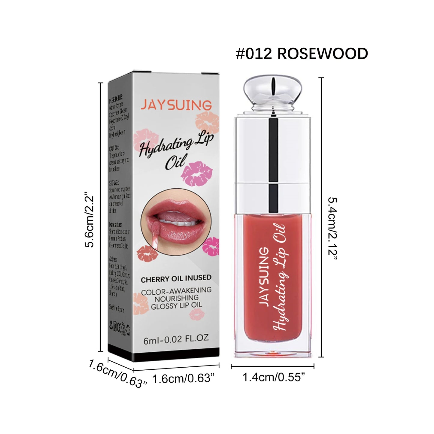 Bálsamo labial hidratante con brillo de labios: hidratante y voluminizador (6 ml)