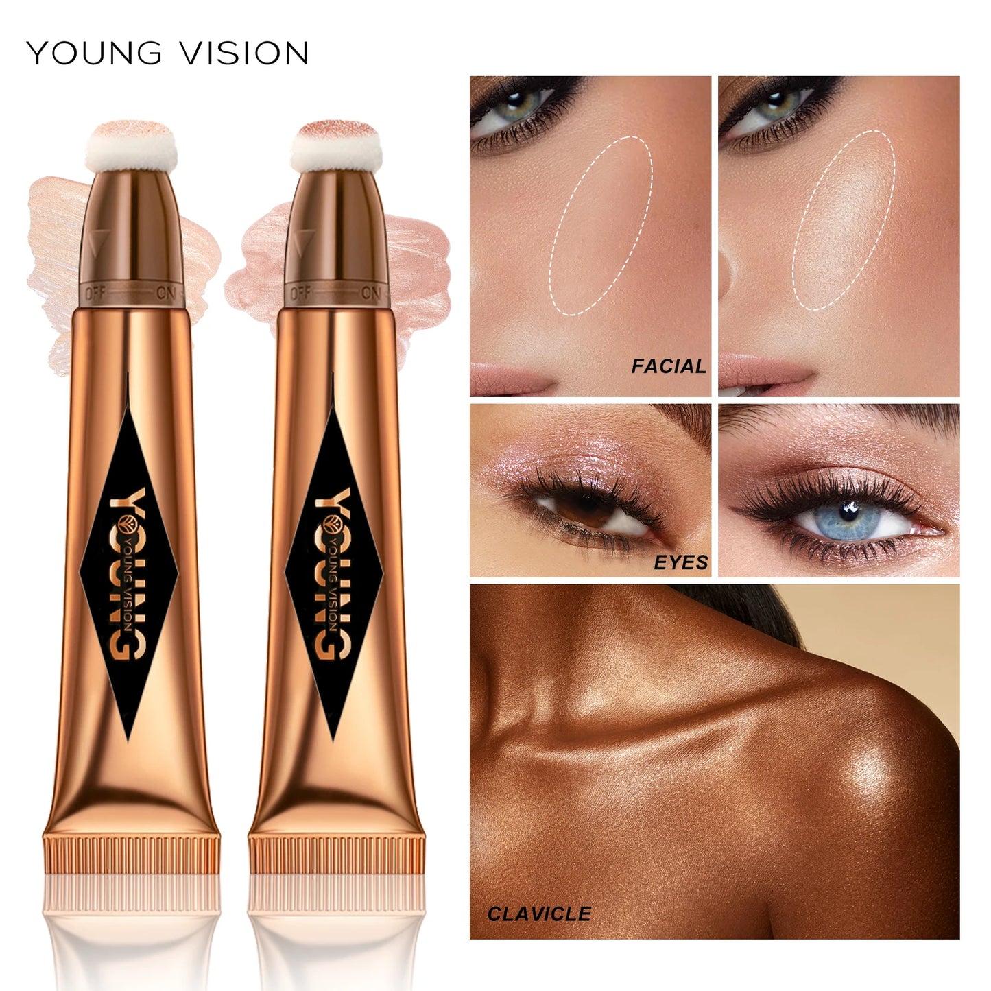 YOUNG VISION Air Cushion Blusher — Long-Lasting, Easy-to-Apply (6 Colors)