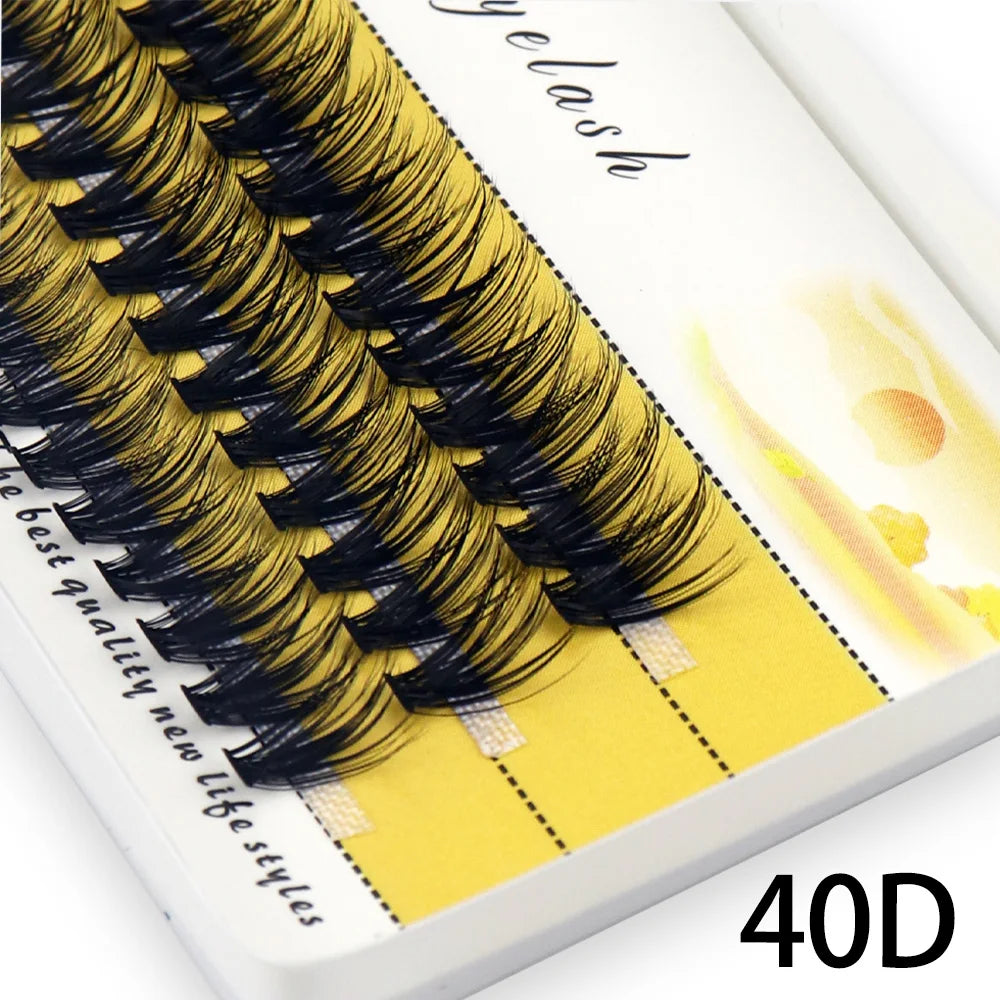 رموش MIOFIA 20D/30D/40D العنقودية - 60 حزمة رموش طبيعية لتمديد الرموش وزيادة حجمها
