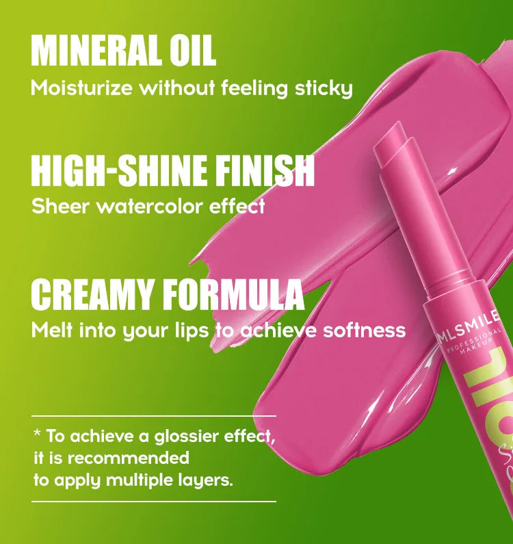 Brillo de labios MLSMILE Click: cuidado labial hidratante y duradero con brillo de espejo