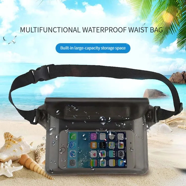 Bolsa de natación BeeChip impermeable para cintura y hombro – Funda para teléfono para playa y buceo