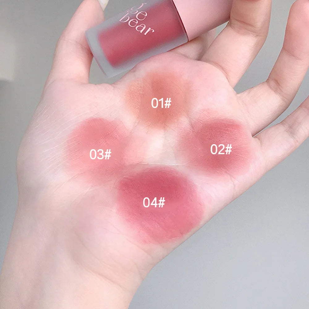 Crema de terciopelo 4 en 1 Gege Bear: lápiz labial, rubor, sombra de ojos y contorno