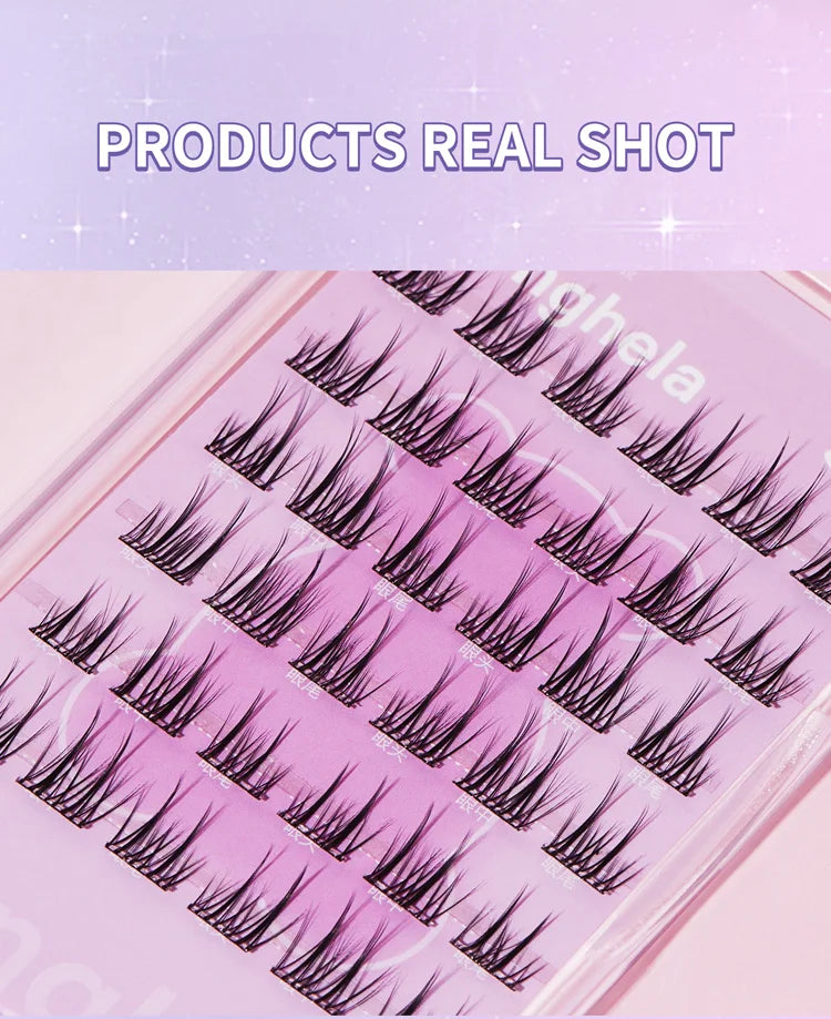 LuxuryGlow Glue-Free Fairy False Eyelashes | Easy Rebound & No-Removal Strip Lashes