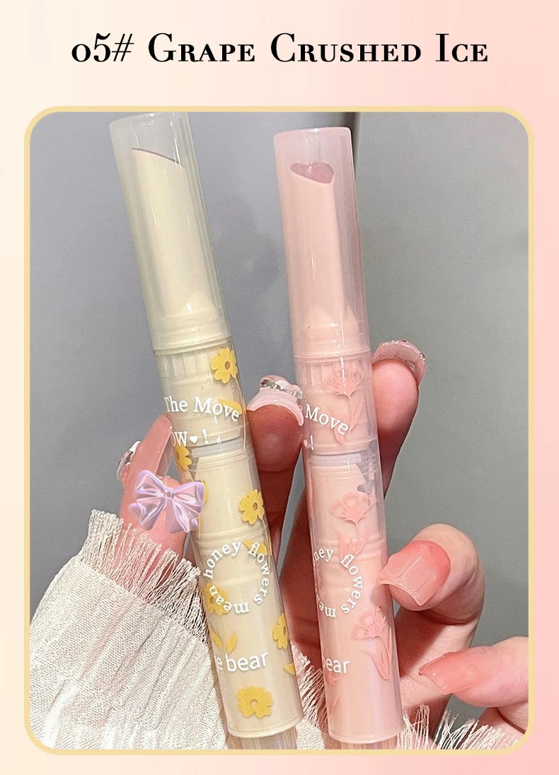 Lápiz labial Gege Bear Honey: labial hidratante en gelatina con acabado brillante.