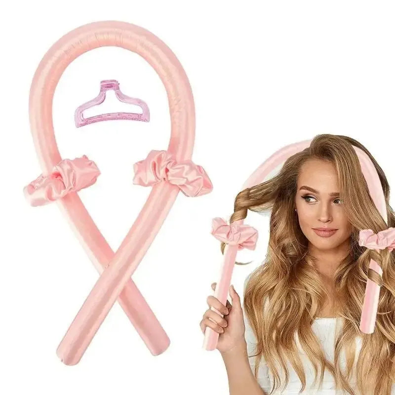 Tanyi DIY Heatless Hair Curling Headband Set – No-Heat Lazy Curler with Hairpins
