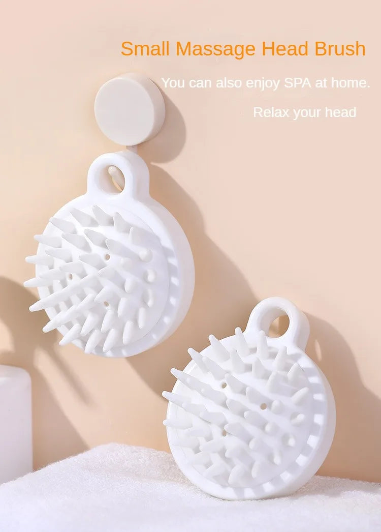 LUNCAY Silicone Scalp Massager Shampoo Brush – Soft Head Scrubber for Thick & Thin Hair