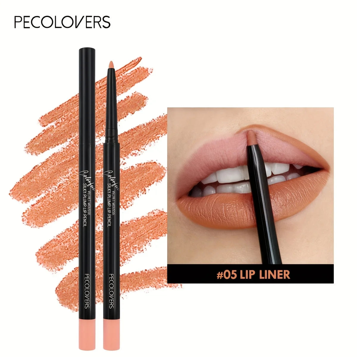 LuxuryGlow 12-Color Waterproof Matte Lip Liner Pencil Set – Long-Lasting, Non-Stick & Moisturizing