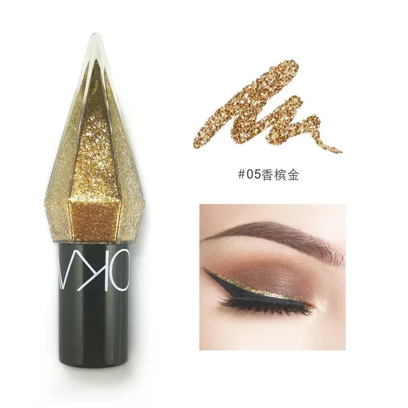 SAKSRAAR Diamond Glitter Eyeliner & Eyeshadow – Waterproof, Shimmer, Long-Lasting (2.5g)