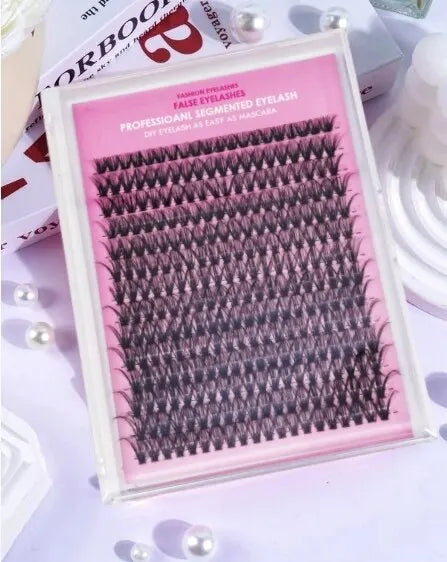 LuxuryGlow 280pcs DIY Individual Cluster Eyelash Extensions – 30D/40D Mixed Length