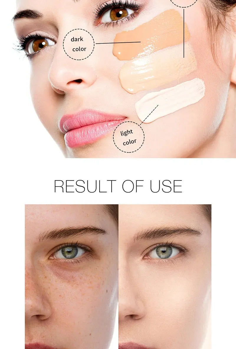 كريم أساس سائل عالي التغطية من LuxuryGlow - قاعدة مقاومة للماء والتحكم في الزيوت