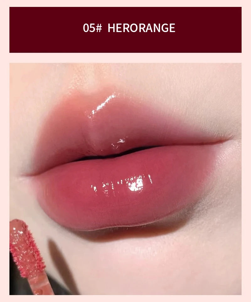 Laca de labios HERORANGE efecto cristal: brillo de espejo, hidratante y antimanchas (7 g)