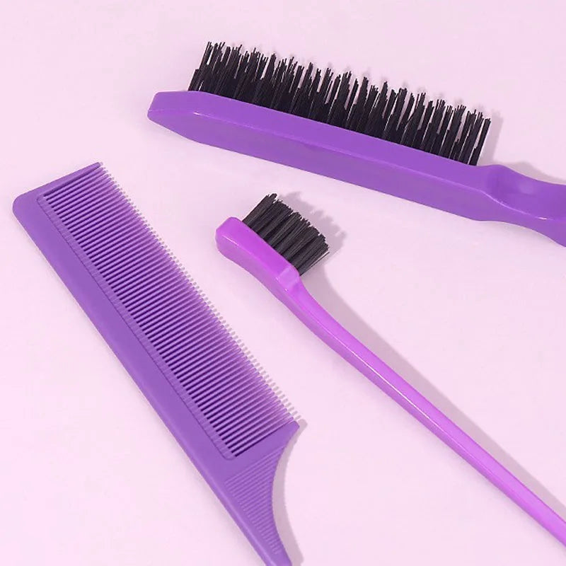 LuxuryGlow 6PCS Hair Styling Tool Set – Tail Combs, Hair Brushes & Spray Bottle for Hairdressers