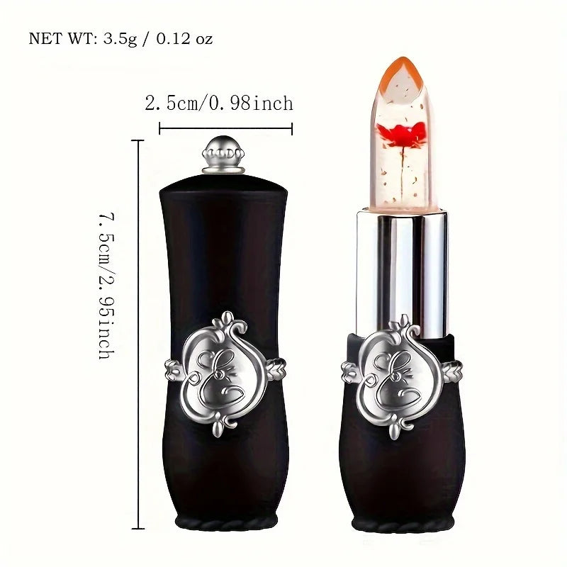 Set de labiales LuxuryGlow Flower Jelly: cambia de color, hidratante y de larga duración.