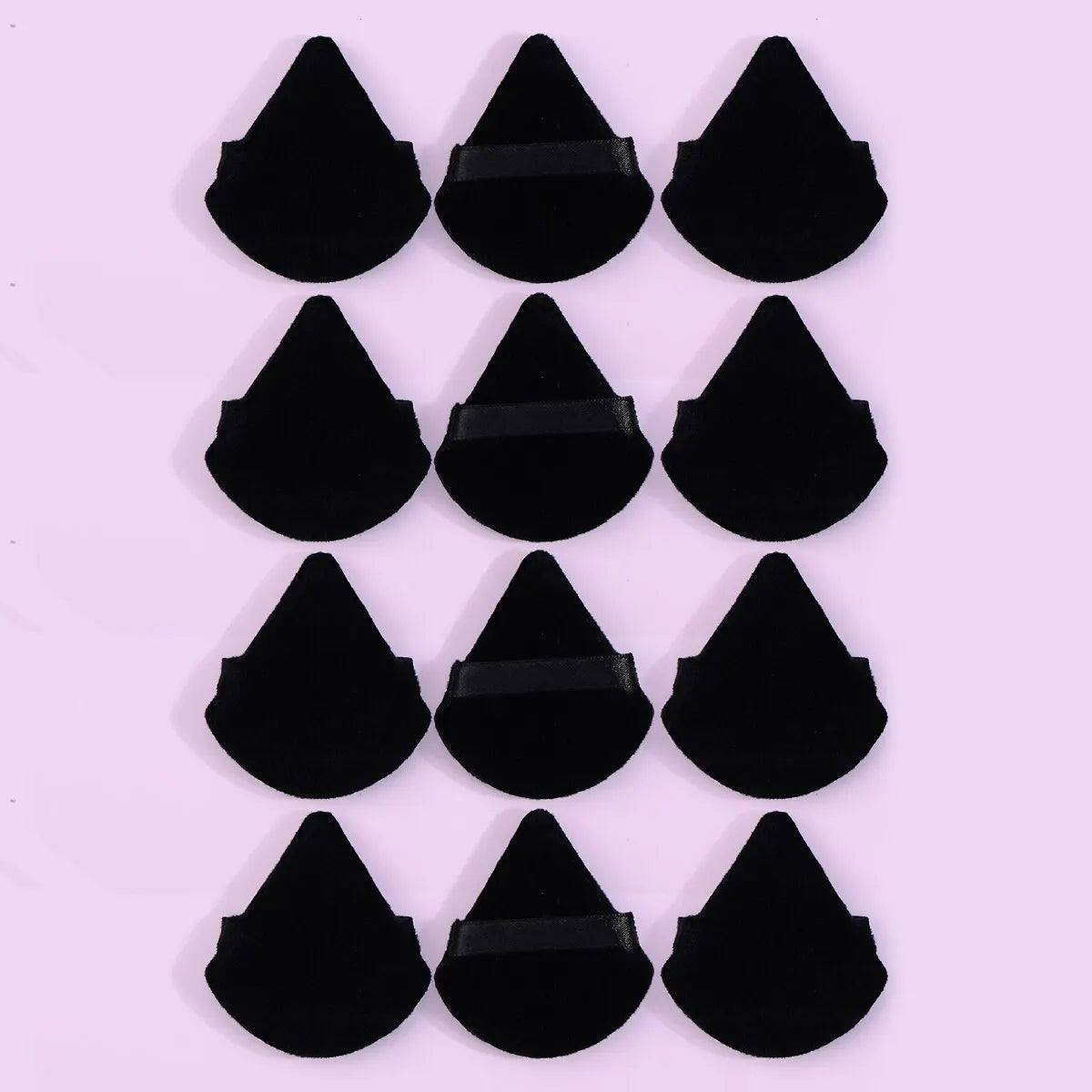 MAANGE 10/12 Pcs Soft Triangle Powder Puff for Wet & Dry Makeup Use