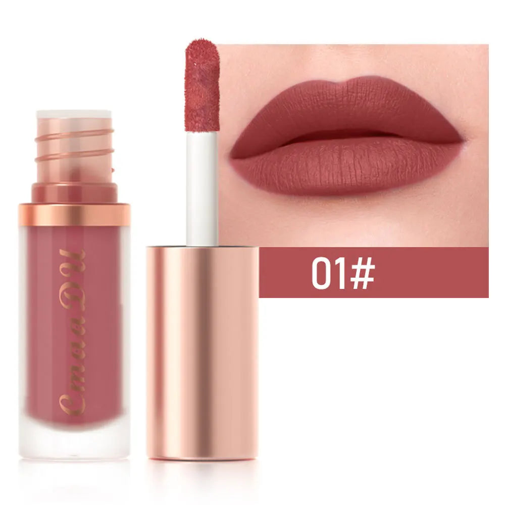 CMAADU Waterproof Matte Velvet Lip Gloss – Long-Lasting, Moisturizing, Non-Stick Formula