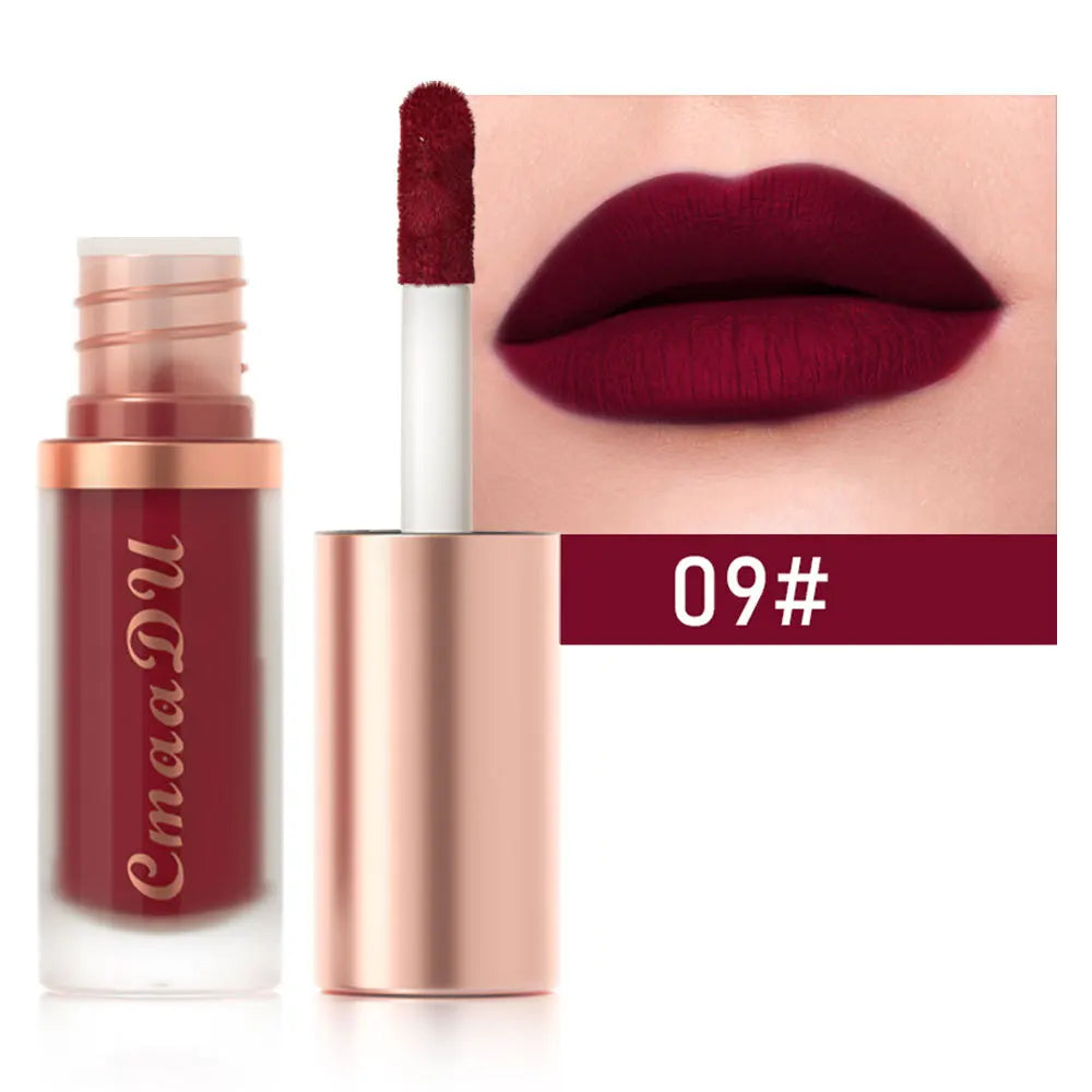 CMAADU Waterproof Matte Velvet Lip Gloss – Long-Lasting, Moisturizing, Non-Stick Formula